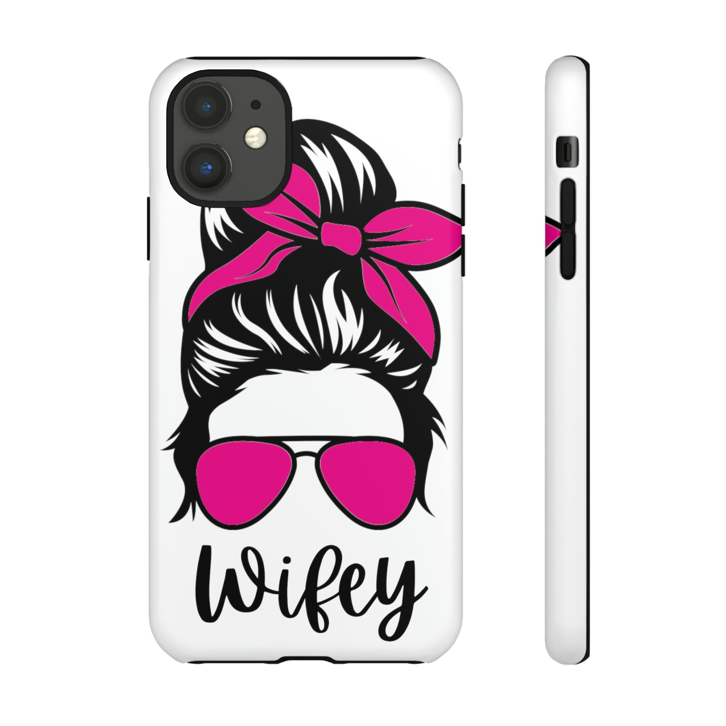 Pink Wifey Protective Case for IPhone, Samsung and Google