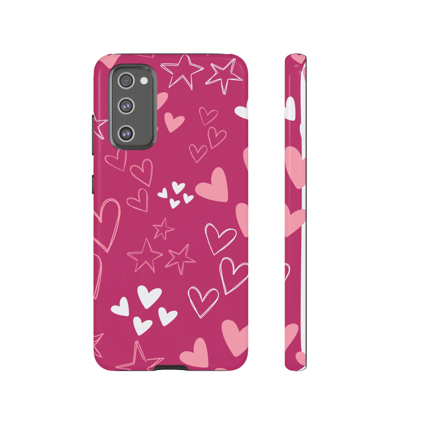 Heart and Stars Protective Case for Google, IPhone and Samsung phones