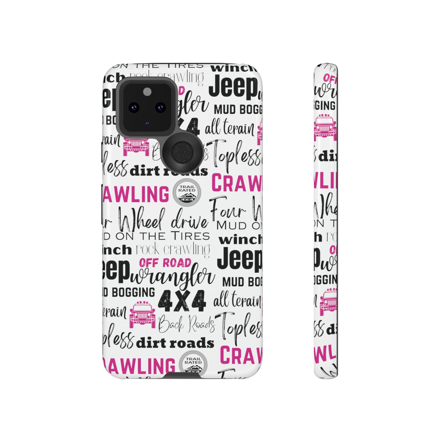 Off Road Subway Art Splash of Pink Protective Phone Case for Iphone, Samsung and Google Phones