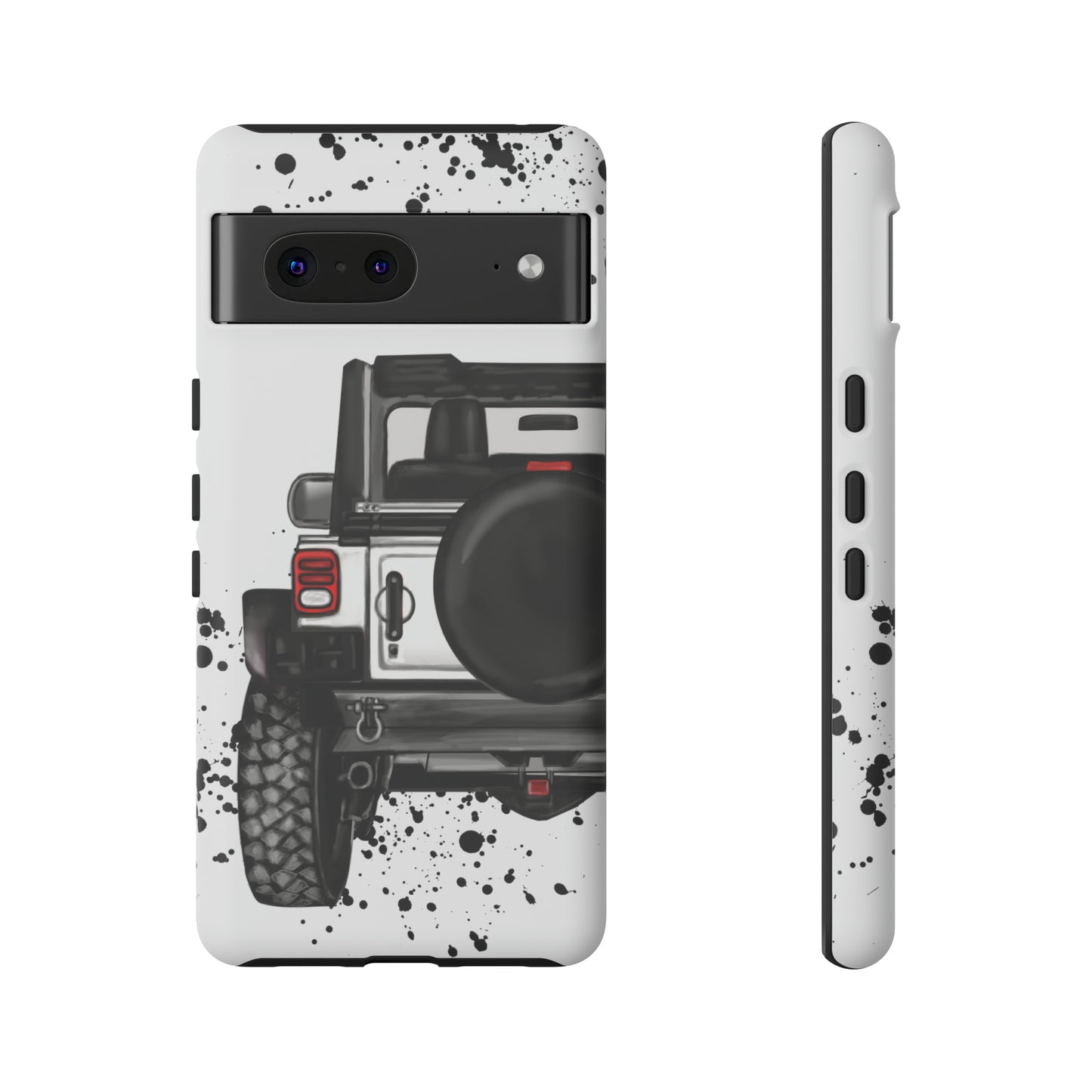 Off Road Life White Protective Case for Iphone, Google and Samsung