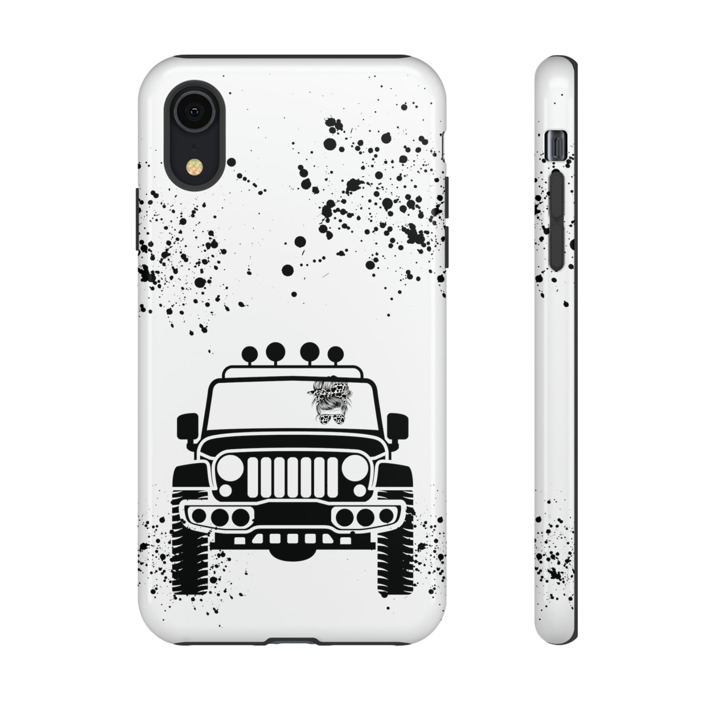 Off Road Girl Cow Print Shades Protective Phone Case for Iphone, Samsung and Google Phones