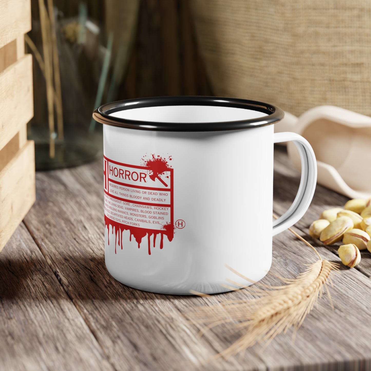 Horror Movie lover Enamel Camp Cup