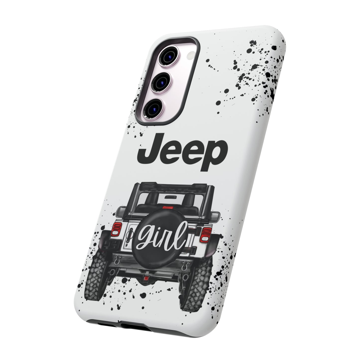 Off Road Girl White Protective Case for Iphone, Google and Samsung Phones