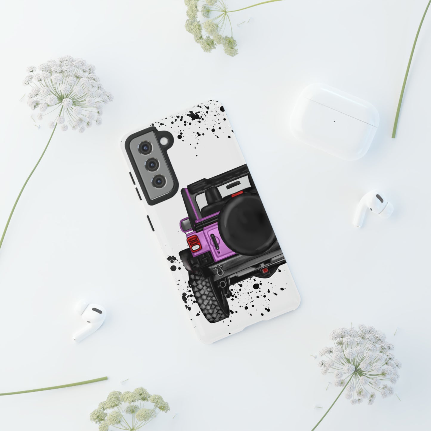 Off Road Life Charcoal Pink/Light Purple Protective Case for Iphone, Google and Samsung