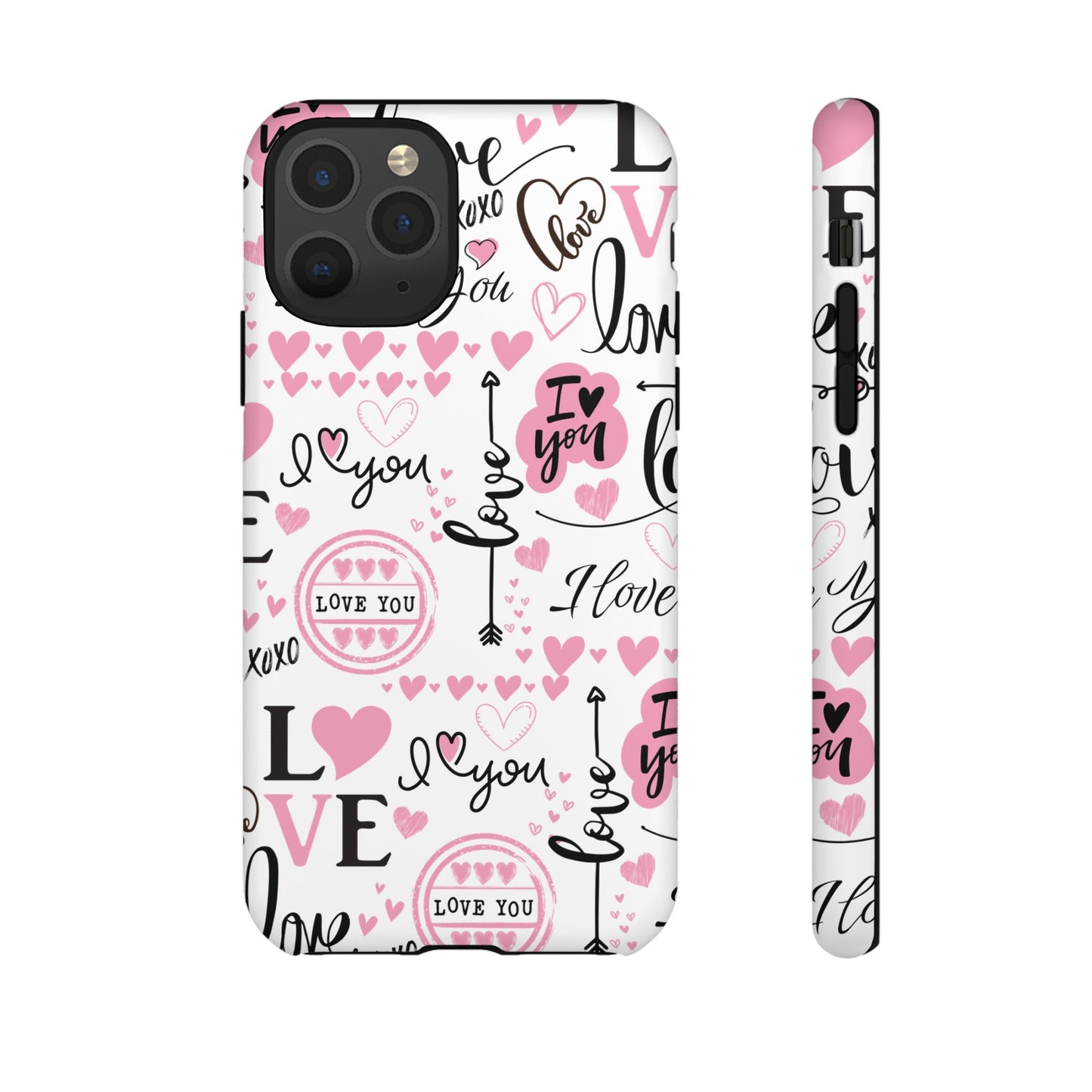 Valentine Love Pink Protective Phone Case for Iphone, Samsung and Google Devices
