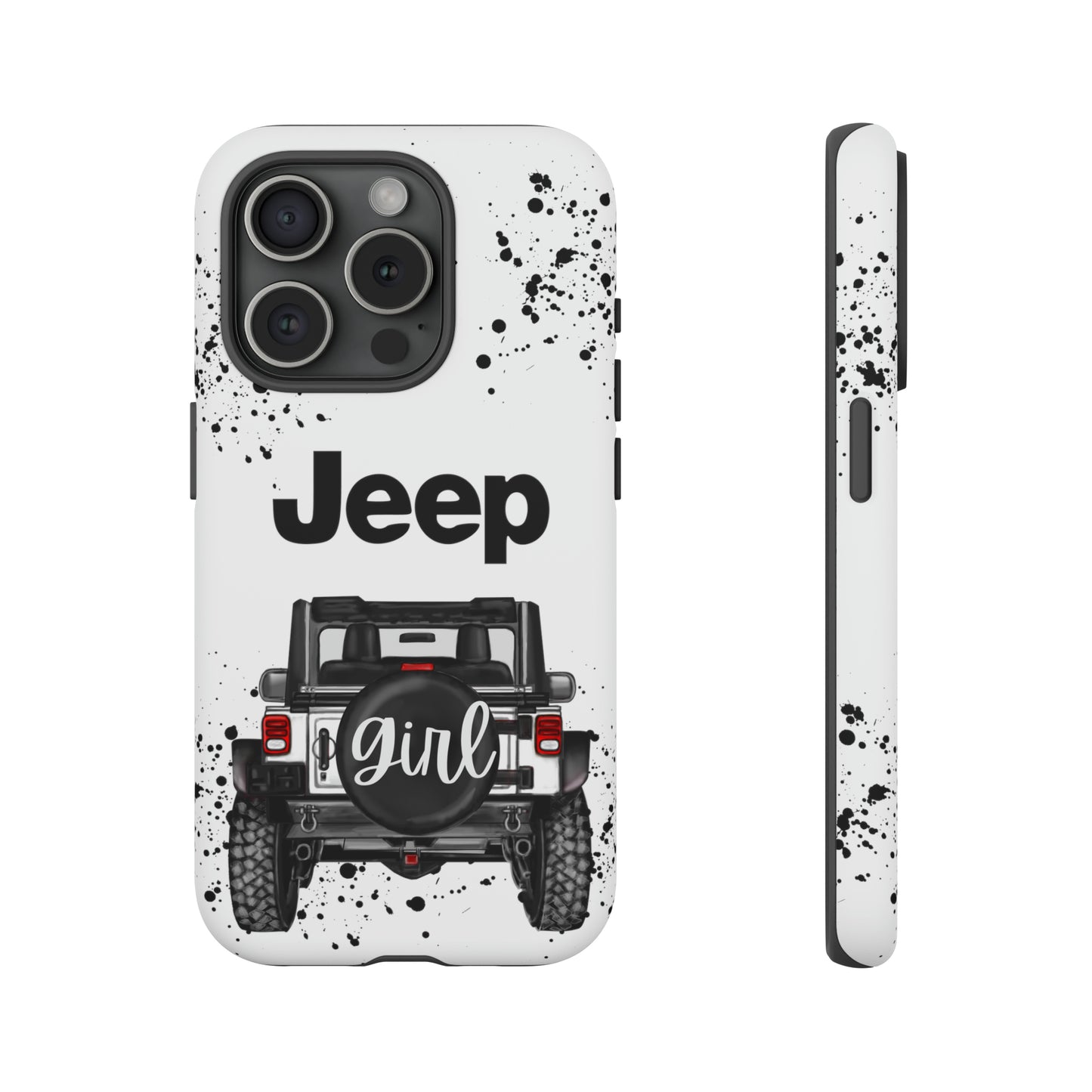 Off Road Girl White Protective Case for Iphone, Google and Samsung Phones