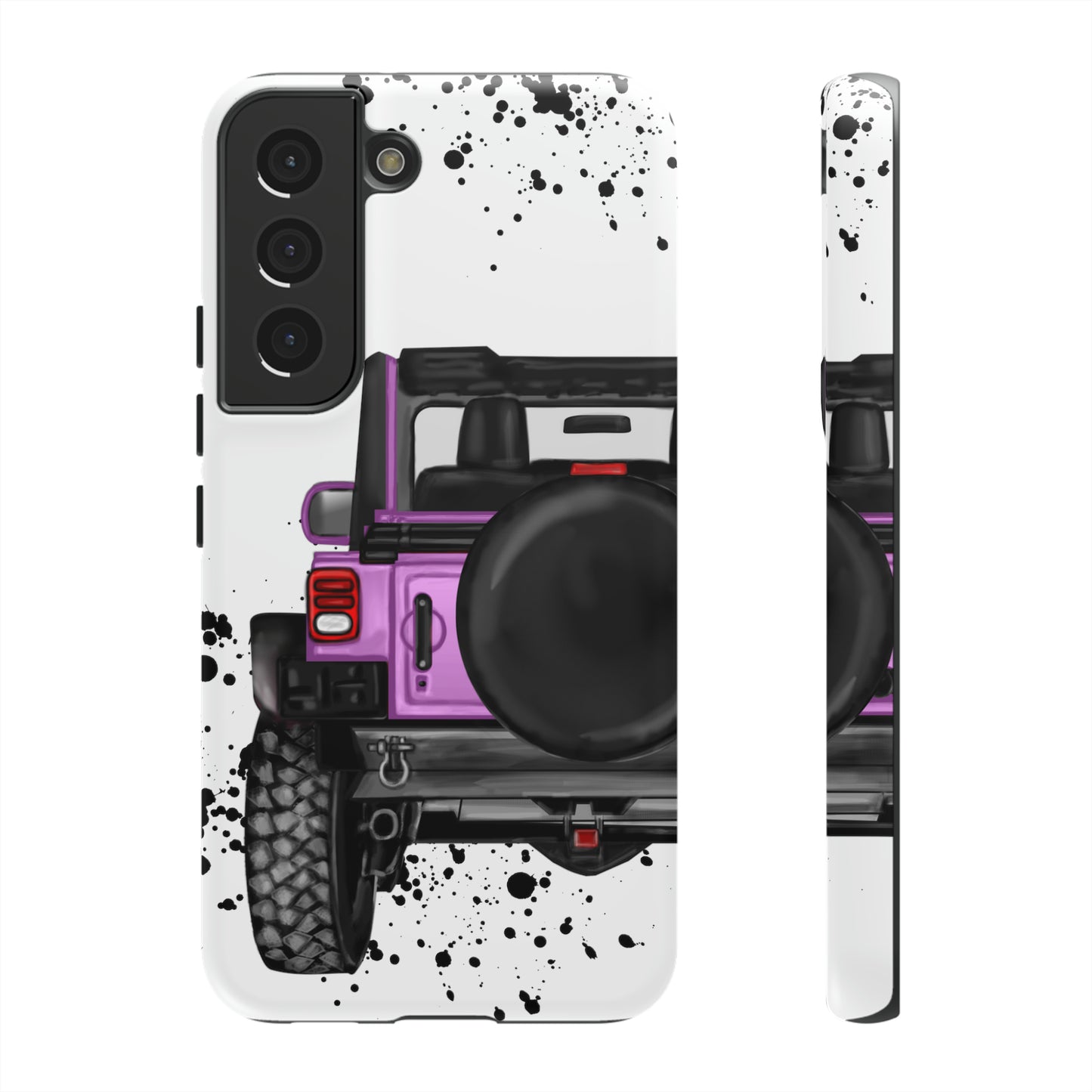 Off Road Life Charcoal Pink/Light Purple Protective Case for Iphone, Google and Samsung