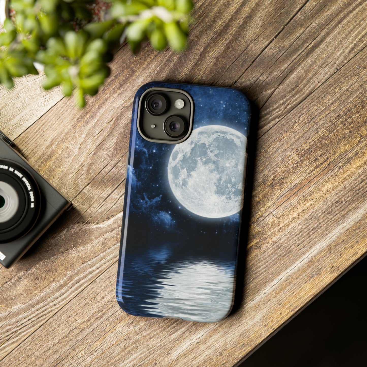 Moon Reflection Protective Phone Case for IPhone, Google and Samsung Phones