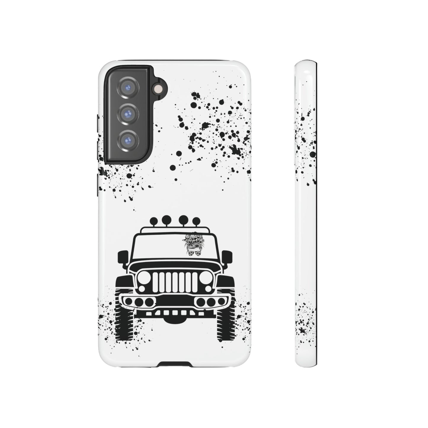 Off Road Girl Cow Print Shades Protective Phone Case for Iphone, Samsung and Google Phones