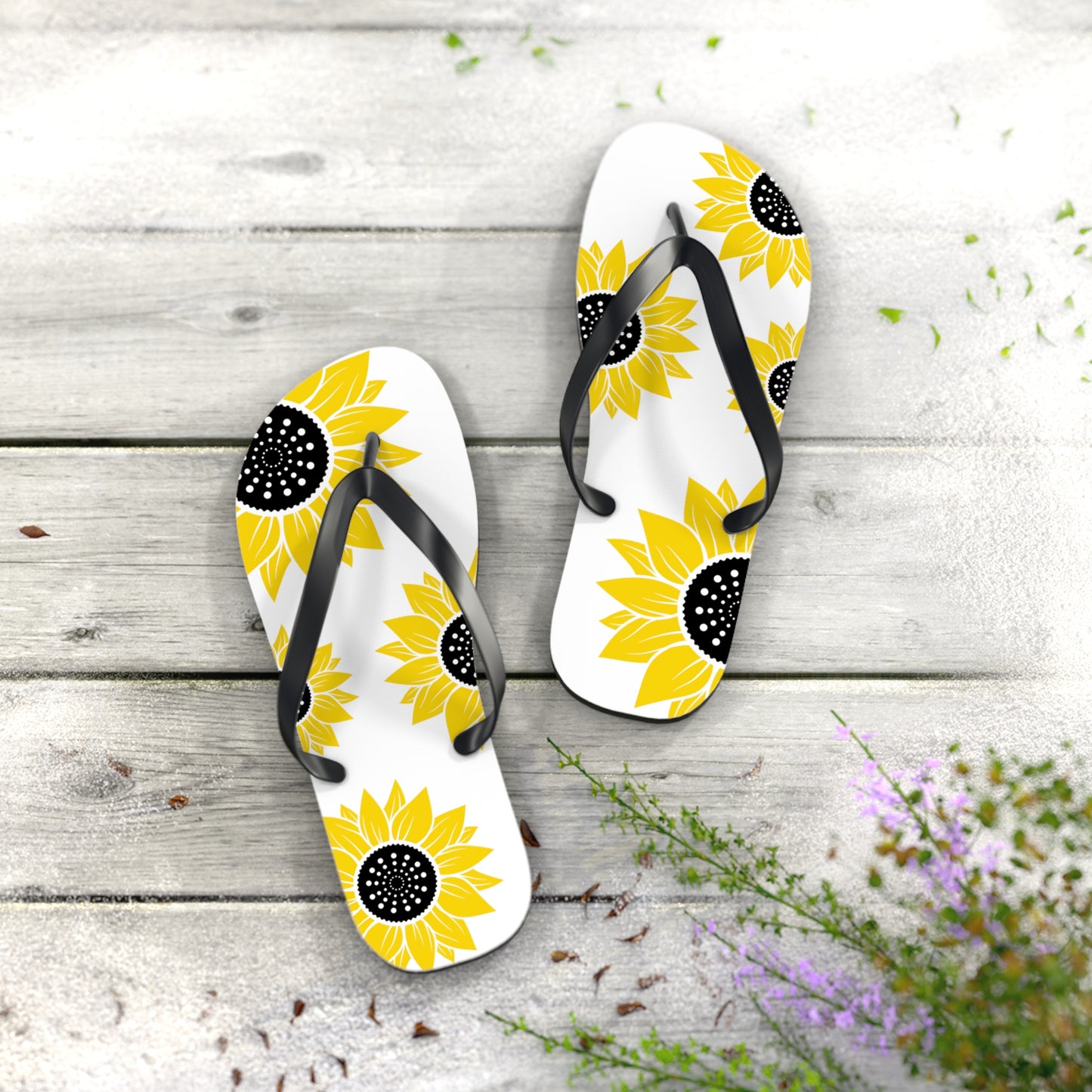 Sunflower Summer Flip Flops