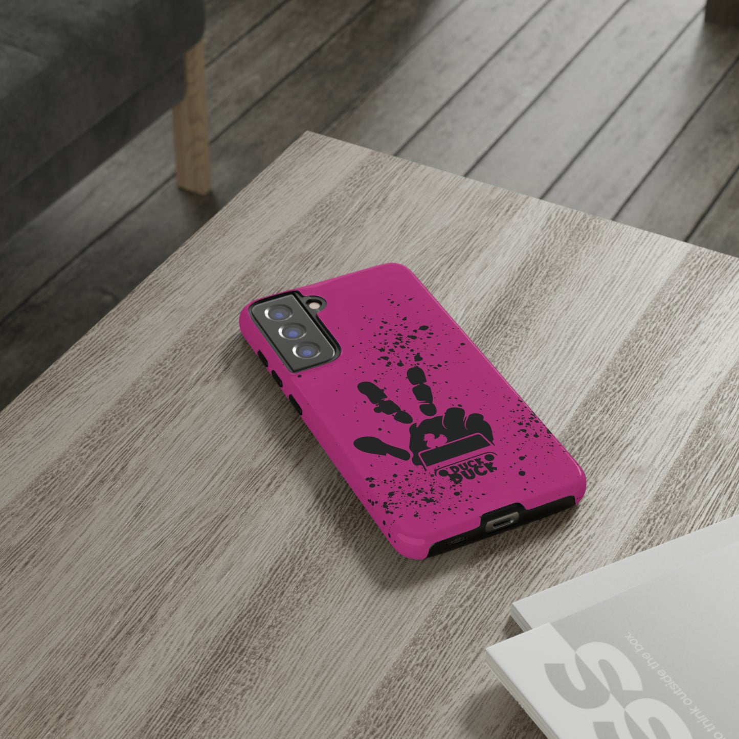 Duck Duck Hot Pink Protective Phone Case for IPhone, Samsung and Google Phone