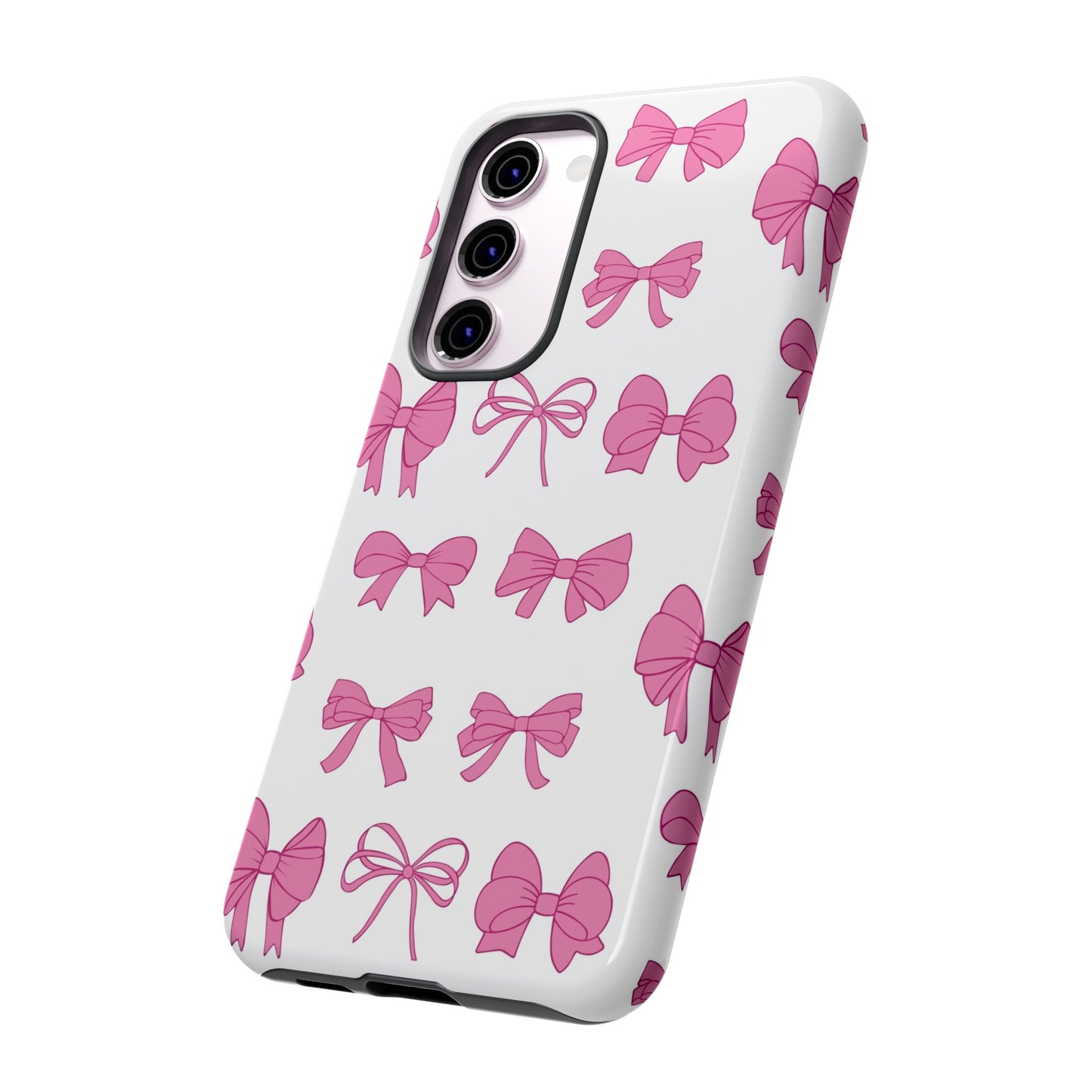 Pink Bows Protective Phone Case for Iphone, Samsung and Google Phones