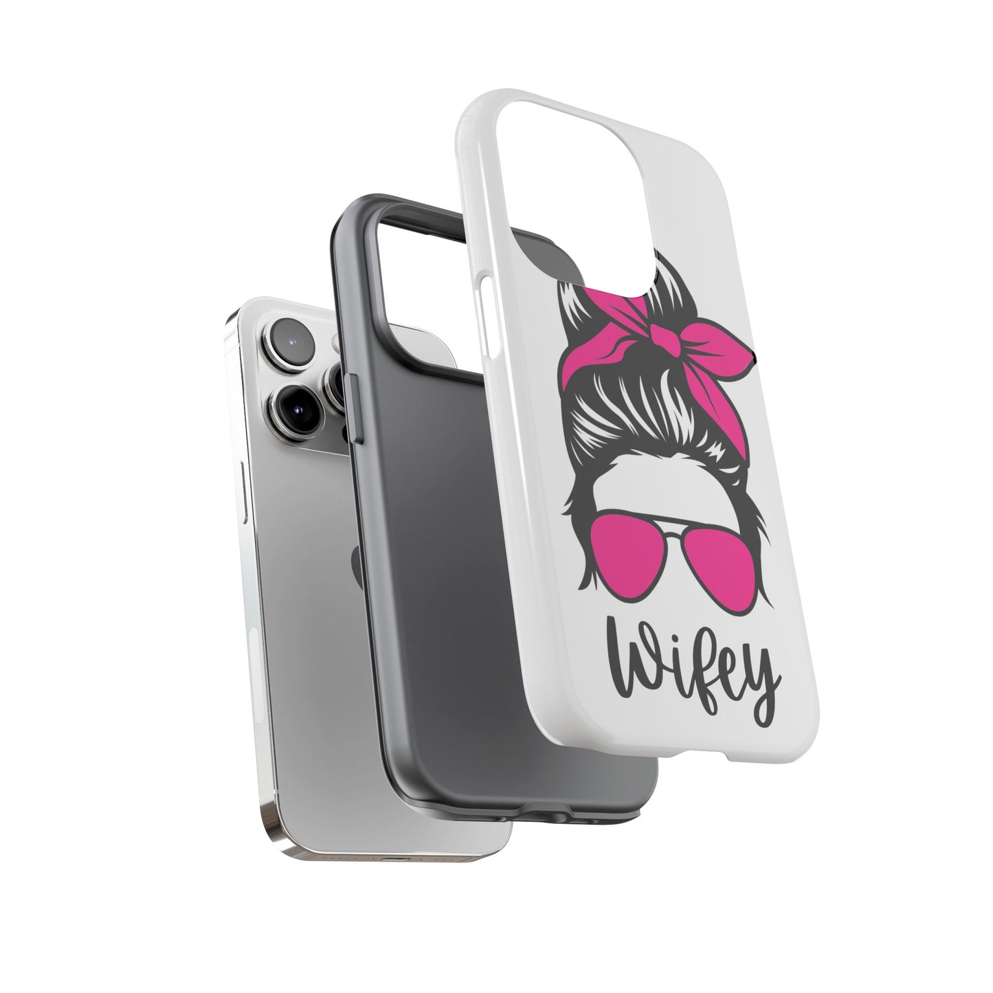 Pink Wifey Protective Case for IPhone, Samsung and Google