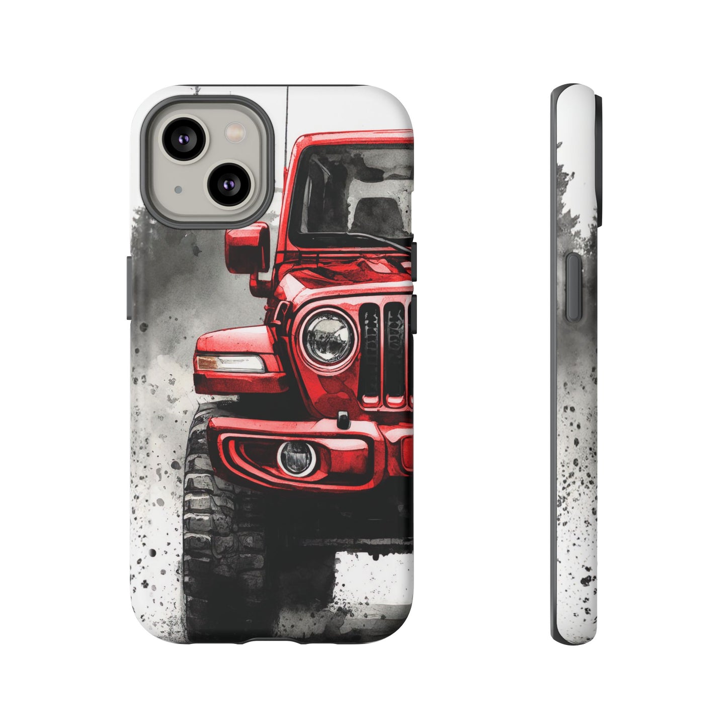 Off Road Love Red Wrangler Protective Phone Case for Iphone, Samsung and Google Phones