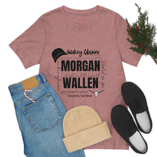 Morgan Wallen Hits Unisex Short Sleeve T-Shirt